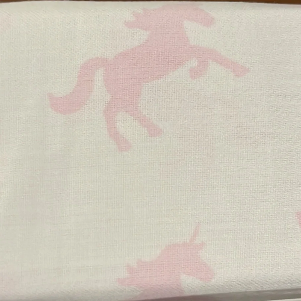 Cynthia Rowley Unicorn Full Sheet Set pink Flat Fitted + 2 standard pillowcases